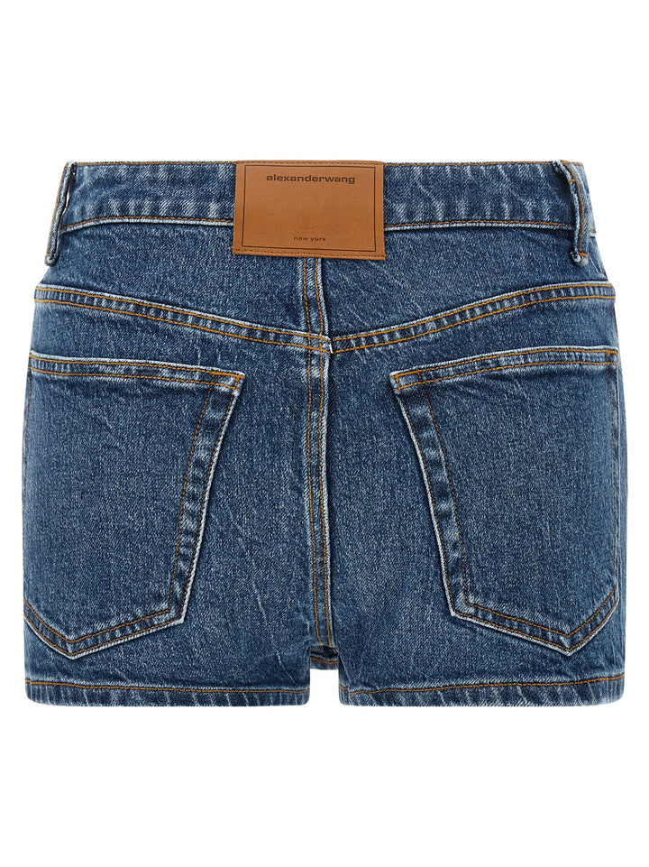 Denim X Alexander Wang Denim Skort Bermuda e Short - Blu | ac4d3adbf0679168a66a43bcc074ac933c0078b7