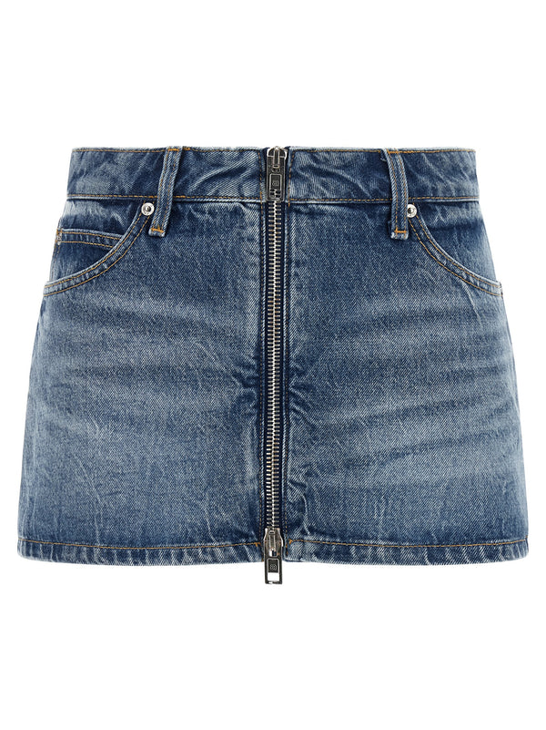 Denim-Skort Bermuda und Shorts Hellblau