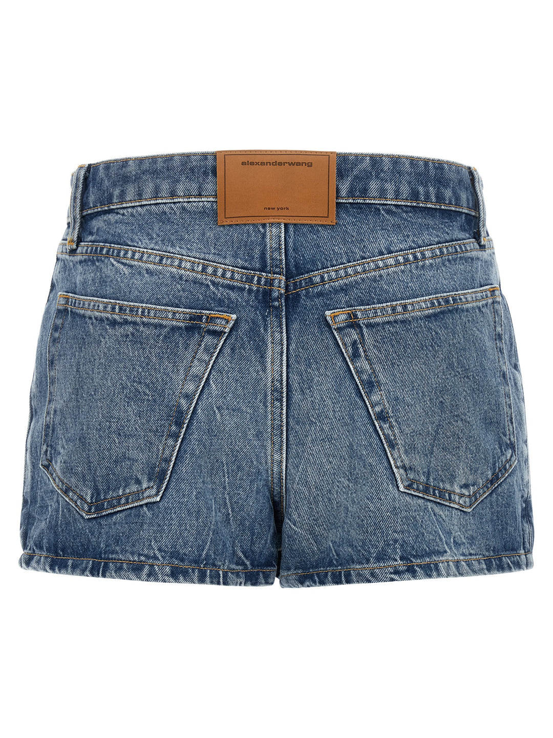 Alexander Wang Denim Skort Bermuda e Short - Celeste | eab59b06ea1fbc84c170573e638adfbc55760433