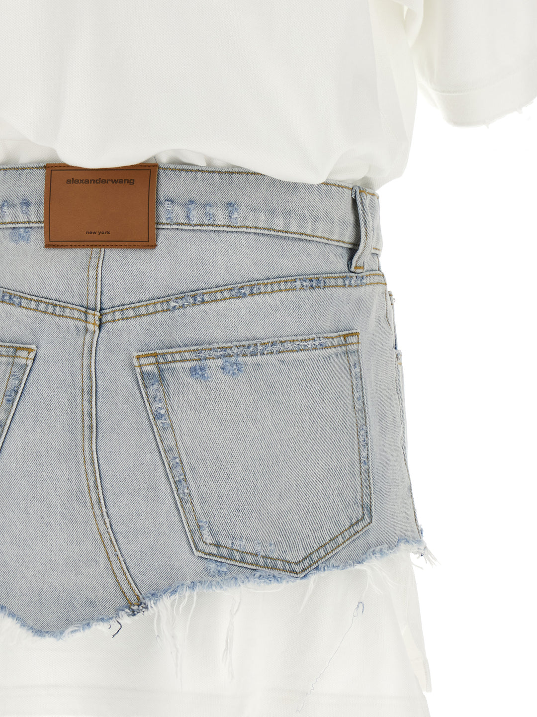 Alexander Wang Denim Skirt Polo Dress Abiti - Multicolor | f6d7f59a6e41b3ae7123e188dcddf34b9b5dea34
