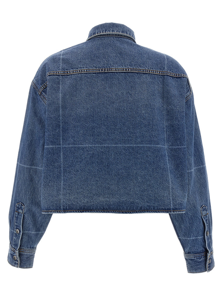 Denim X Alexander Wang Cropped Denim Shirt Camicie - Blu | e28261d7e9192d72c096f60b415120651bd243da
