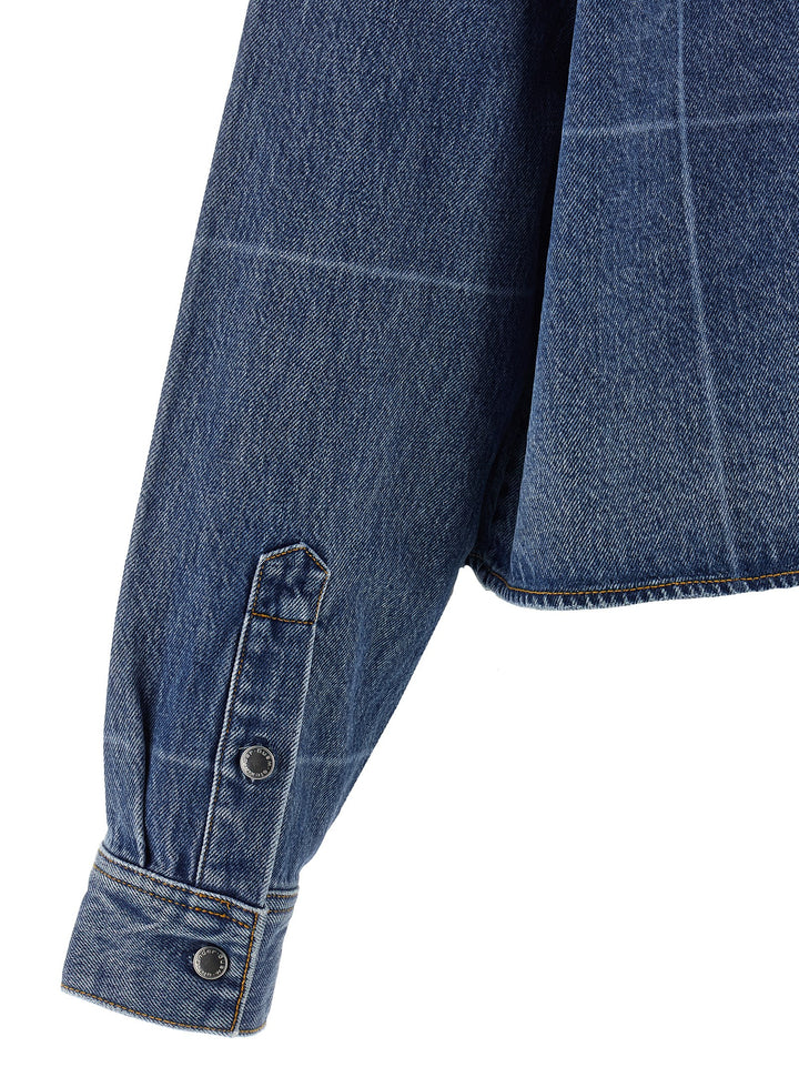 Denim X Alexander Wang Cropped Denim Shirt Camicie - Blu | d6f7ebd6292f09e7c57c37e698b3522042a968cf