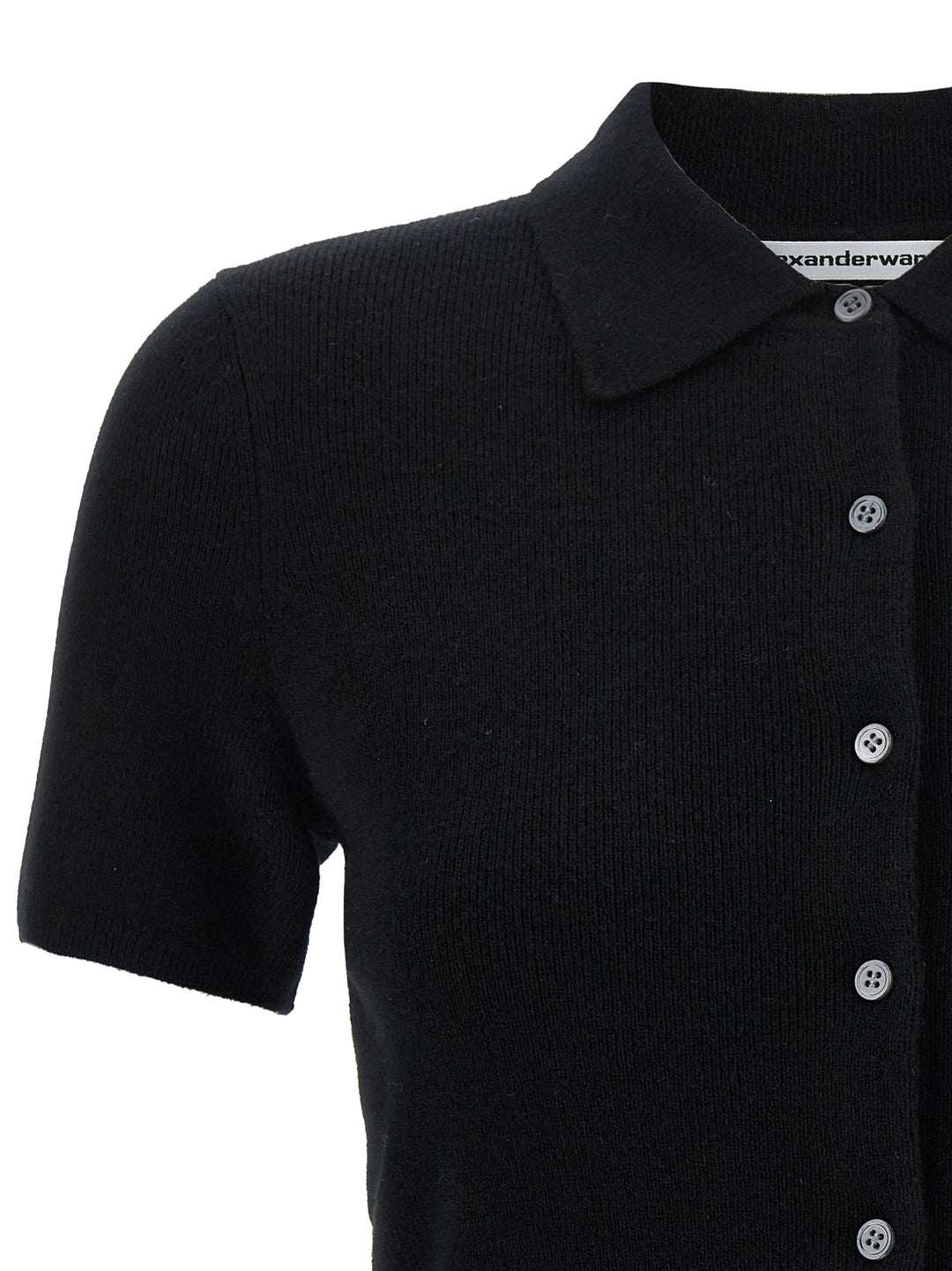 T By Alexander Wang Polo Cardigan Maglioni - Nero | f8f51d7f8d146d26dd10df0f25bb6095d618fe12