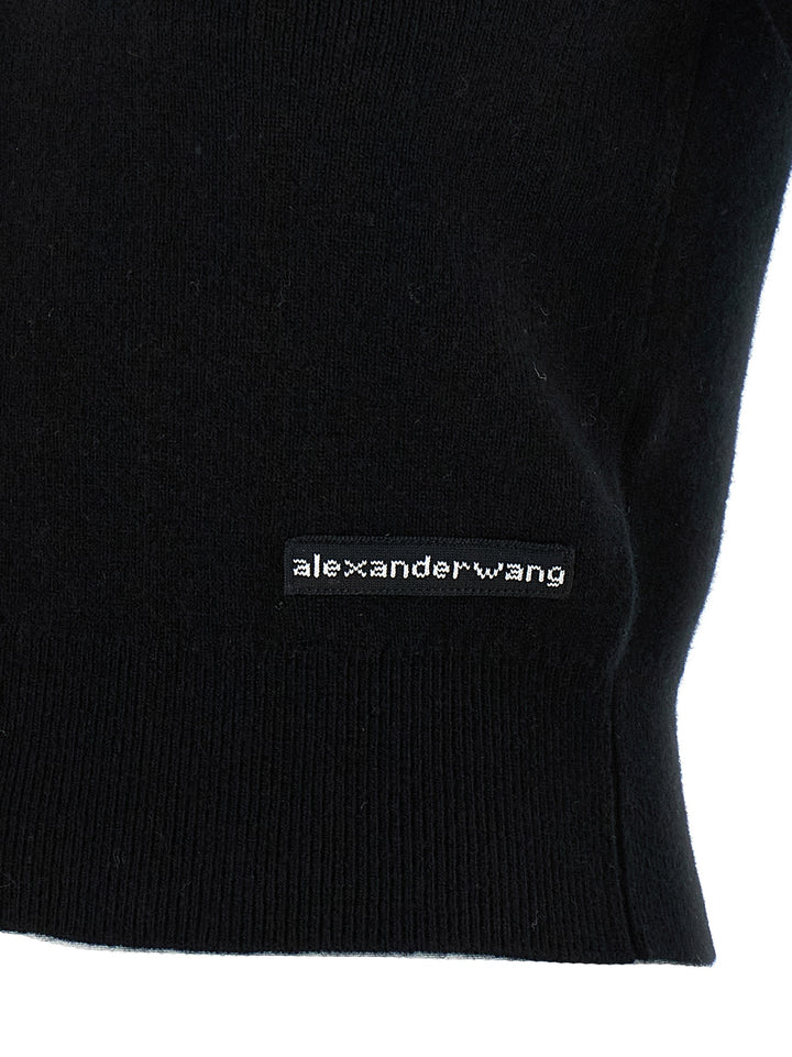 T By Alexander Wang Polo Cardigan Maglioni - Nero | c3decdbd5402506f4961c95891c5a335582274c8