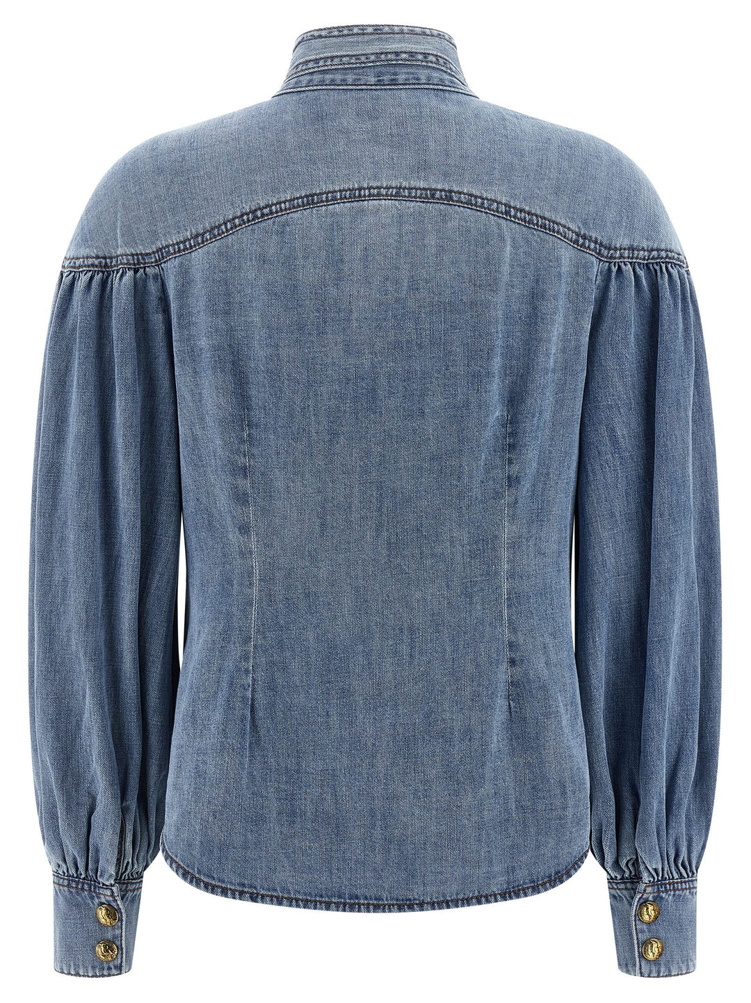 Zimmermann Denim Shirt Camicie - Celeste | 53c5944d56e78ac10ba433fcf714913bc1e16e79