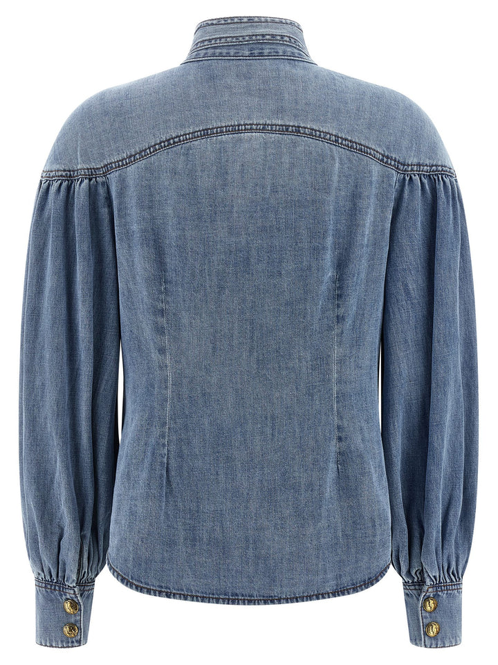 Zimmermann Denim Shirt Camicie - Celeste | 53c5944d56e78ac10ba433fcf714913bc1e16e79