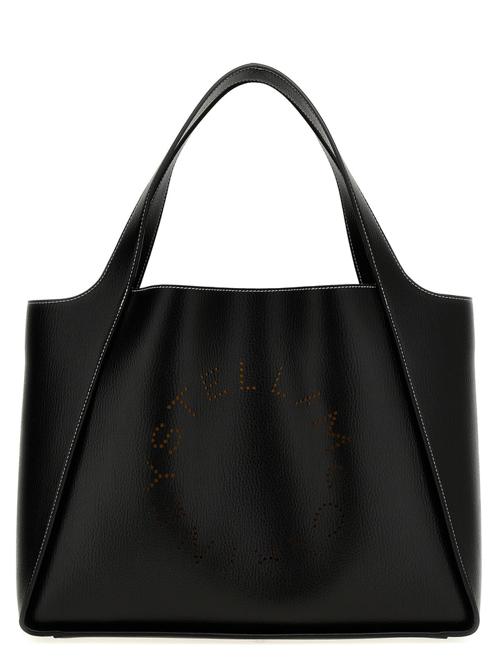 Stella Mccartney Logo Shopping Bag Tote - Nero | 16cd87cc1eab6145b30b22ec6b3736aa69fc4ed1
