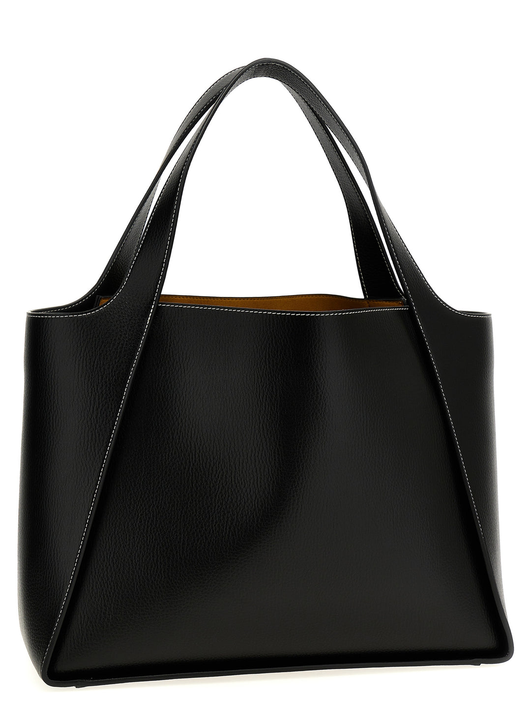 Stella Mccartney Logo Shopping Bag Tote - Nero | 9bb45bcaadee927d22c2b31899d039b320ebd11c