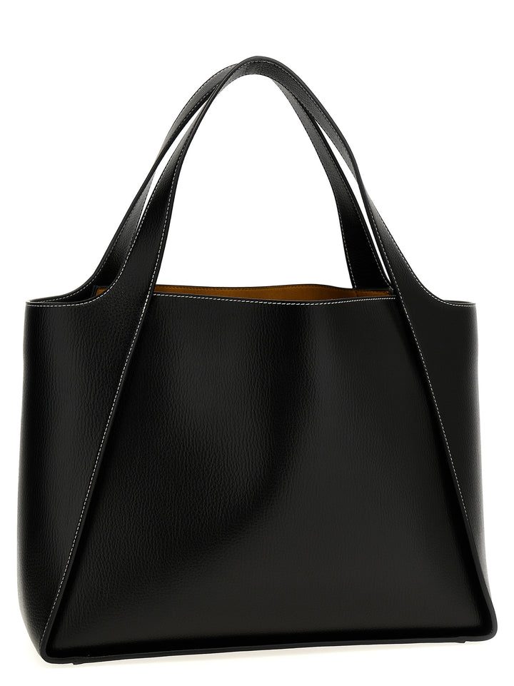 Stella Mccartney Logo Shopping Bag Tote - Nero | 9bb45bcaadee927d22c2b31899d039b320ebd11c