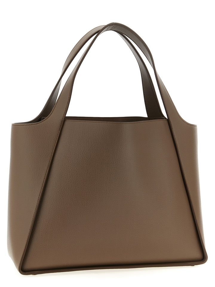 Stella Mccartney Logo Shopping Bag Tote - Marrone | db3b11a3ea86c189cd5dc0528b0dc2cf6b830290