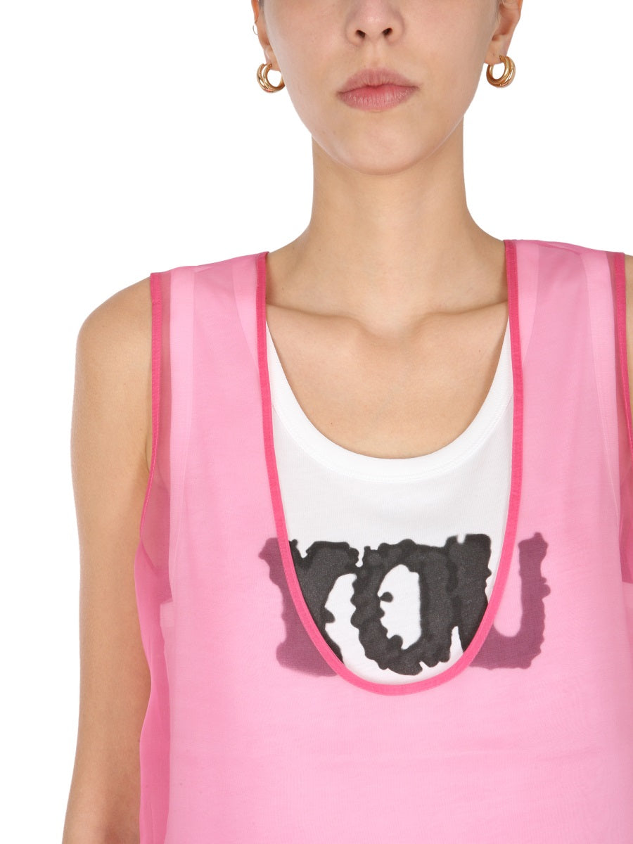Dries Van Noten Top - Fuchsia | b5749f0587fc05a306370fc037428f0642a2fd89