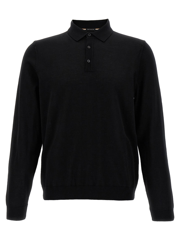 Hugo Boss Polo Jersey Maglioni - Nero | 480d14c75f22bfe2c6f9b8e23f900d0d17e38bfa