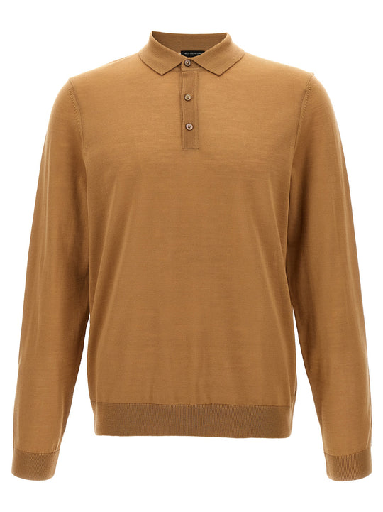 Polo Jersey Maglioni Beige