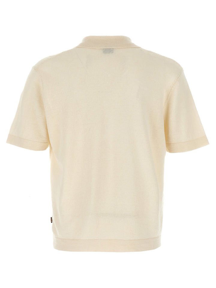 Hugo Boss Knitted Shirt Camicie - Bianco | 4f2a9da8aafd43f627734ac4537ea2eb54bf2702