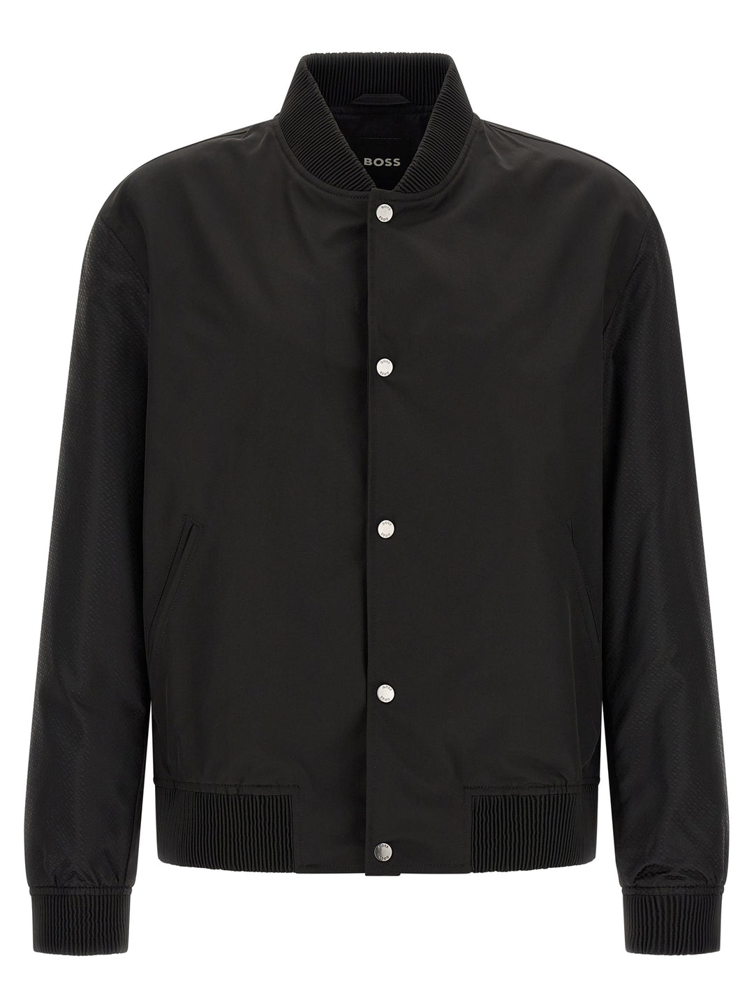 Hugo Boss Monogram Sleeve Bomber Jacket Piumini, Parka, Giacche casual - Nero | 44c543d9565d737fac22d365ef3823d7bb54a288