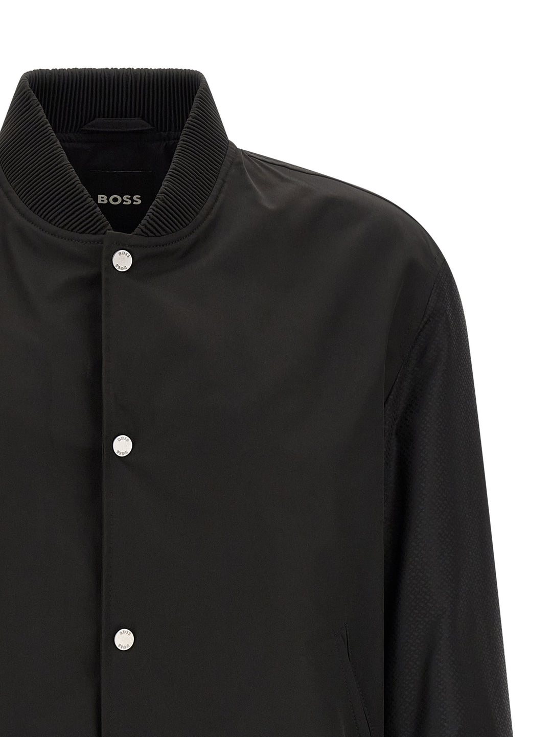 Hugo Boss Monogram Sleeve Bomber Jacket Piumini, Parka, Giacche casual - Nero | 9a8615b4251809106c5753e67d7b040982b361e6