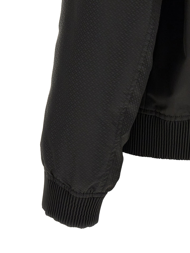 Hugo Boss Monogram Sleeve Bomber Jacket Piumini, Parka, Giacche casual - Nero | 7915a7b5041fa096a35541809d43e77767da15bf