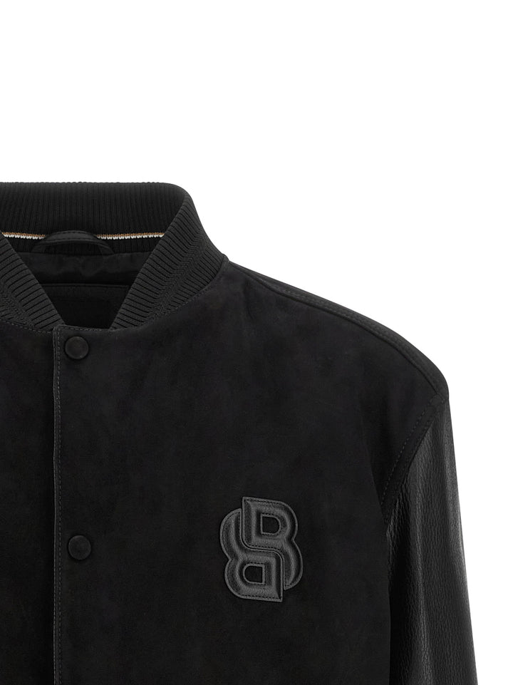 Hugo Boss Leather Bomber Jacket Puffer Jackets - Nero | d5d215dc505d8c71995b1005682627b3e556f4be
