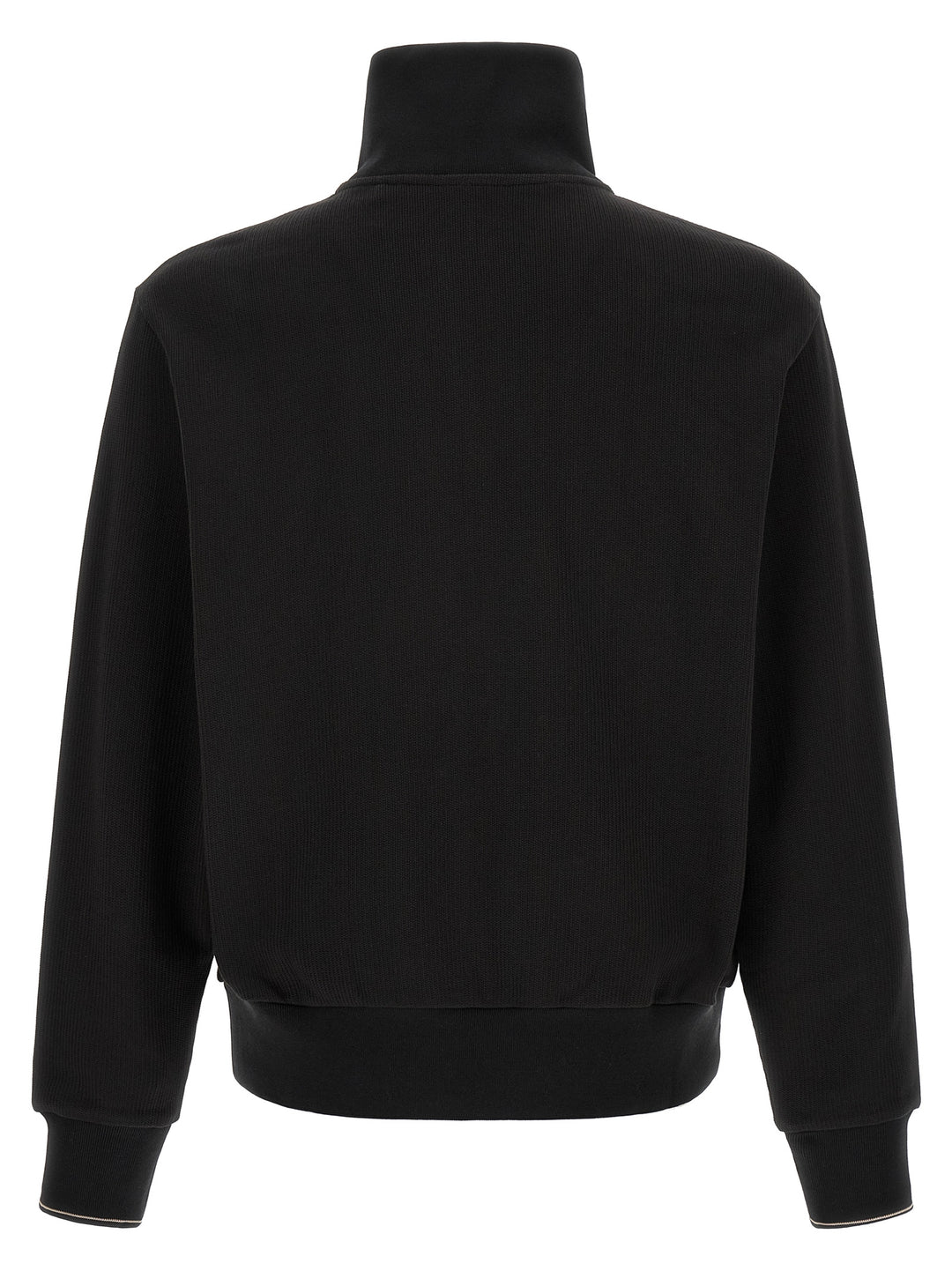 Hugo Boss Cotton  With Half Zip Felpe - Nero | dadb912360e7a3c01daba53225307f934df2812f