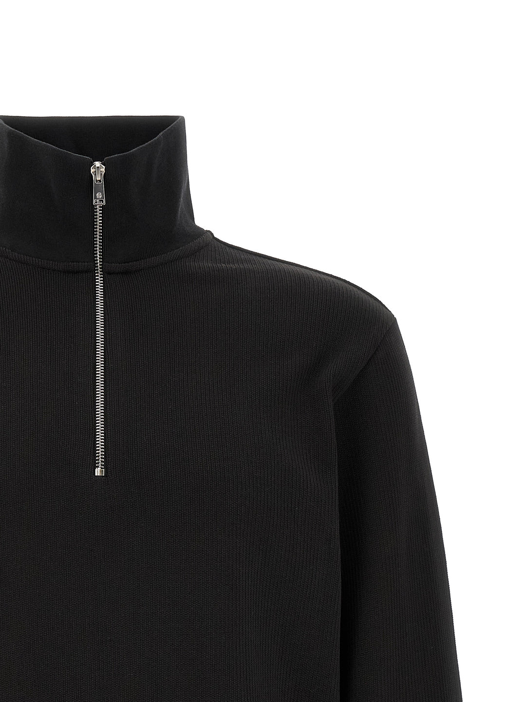 Hugo Boss Cotton  With Half Zip Felpe - Nero | 9137722208bbe694f3337ddfdd4921d6d9f54386
