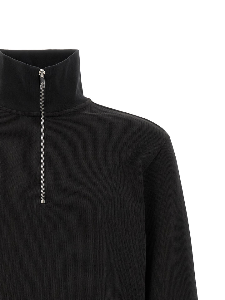 Hugo Boss Cotton  With Half Zip Felpe - Nero | 9137722208bbe694f3337ddfdd4921d6d9f54386