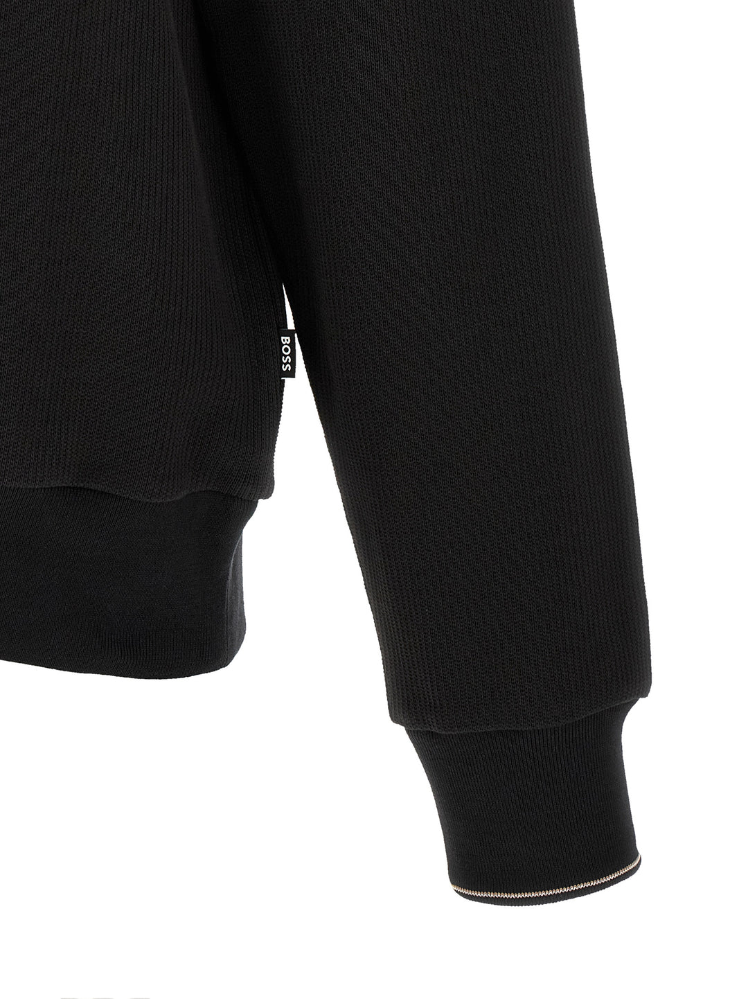 Hugo Boss Cotton  With Half Zip Felpe - Nero | a5e7c4d4b3b0f9707020469497b0cd194e1236ed