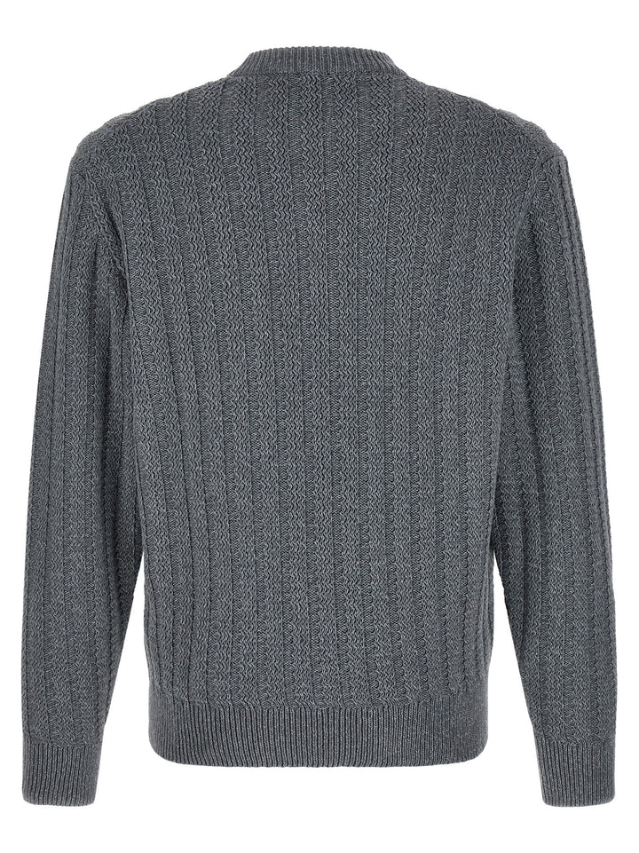 Hugo Boss Cotton Sweater Maglioni - Grigio | 856faf98c8ece112f794f98f7b85e772923da41f