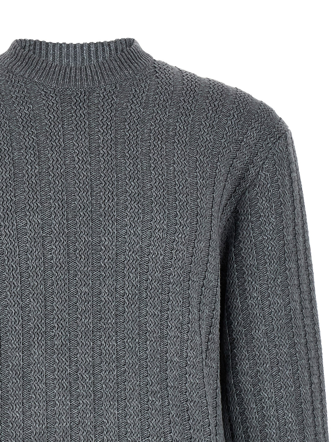 Hugo Boss Cotton Sweater Maglioni - Grigio | dab030e78756c6801872f9949f198cf853120976