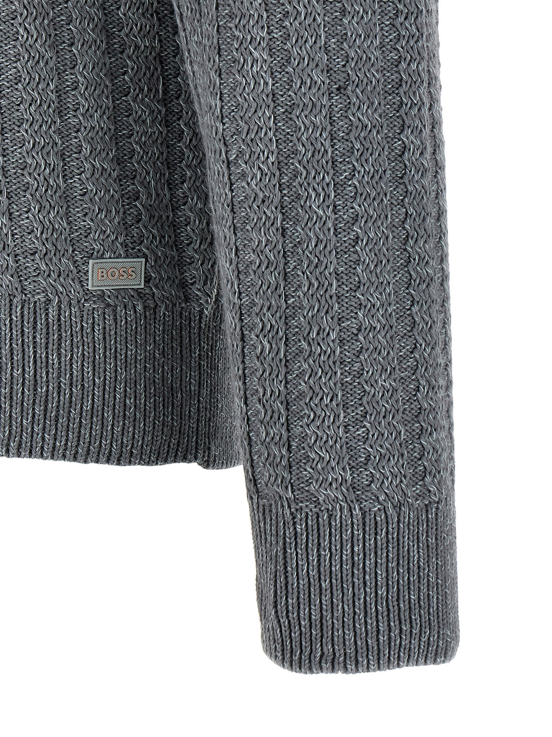 Hugo Boss Cotton Sweater Maglioni - Grigio | adac05e9883baf89b57d26e1857a396fff51c218