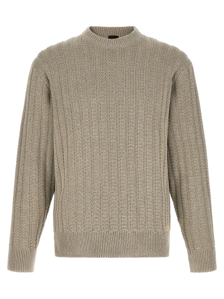 Hugo Boss Cotton Sweater Maglioni - Beige | ce8046328d1bb3938c269837197a51ce9af9f075