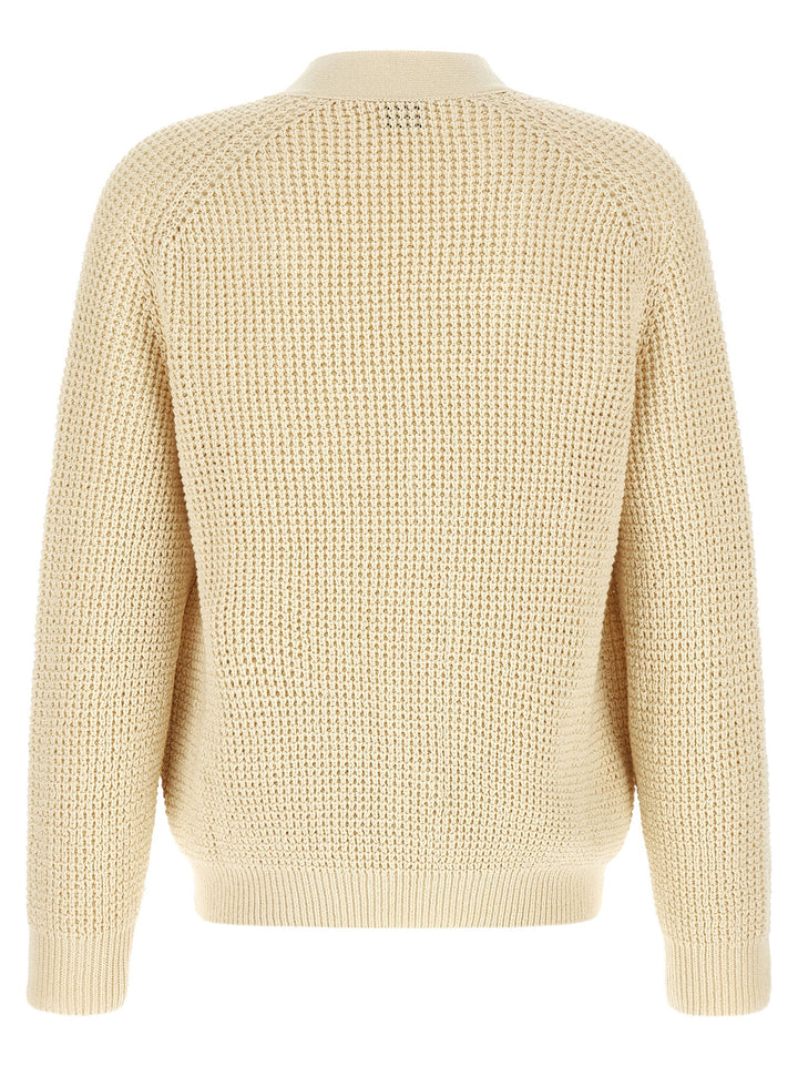 Hugo Boss Honeycomb Cardigan Maglioni - Beige | 36e049edac2e1e0c0addc649b319be78c0cb357a