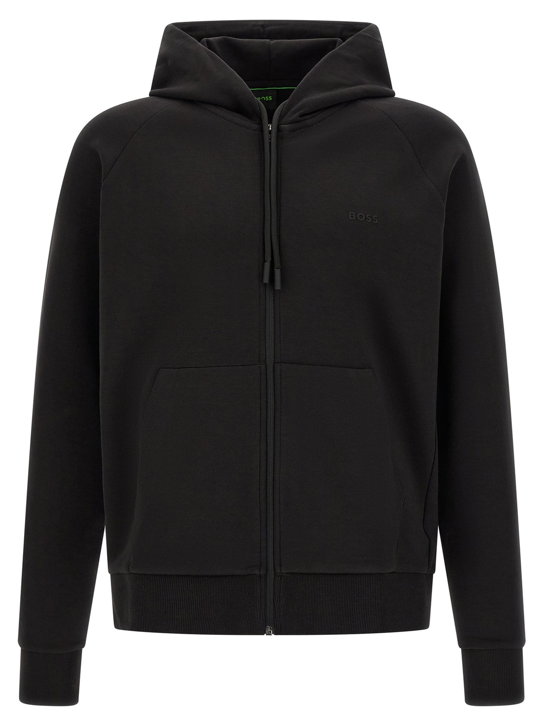 Hugo Boss Cotton Hoodie Felpe - Nero | 8508ddbb7736fc2973d6bd563d9cdcbc709f6e7b