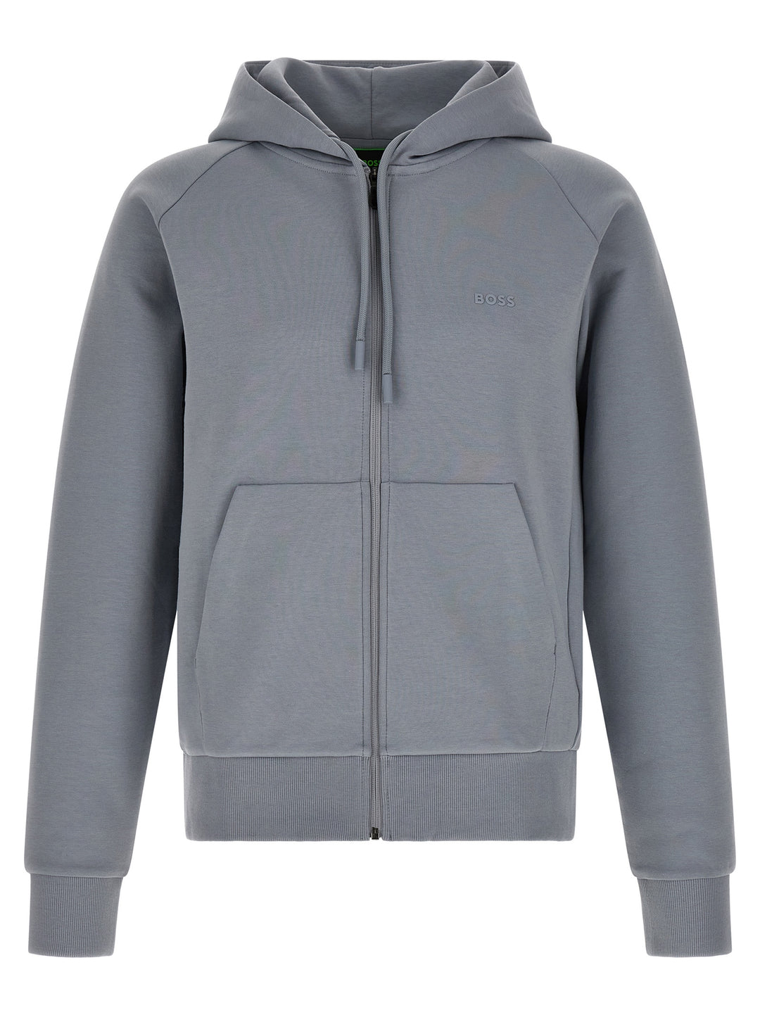 Hugo Boss Cotton Hoodie Felpe - Grigio | 75f0682e8a90a7567c0b06a14e3e2db70be960fd