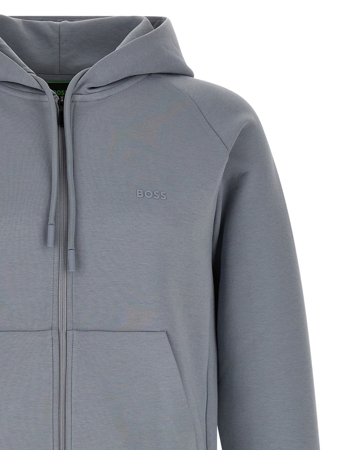 Hugo Boss Cotton Hoodie Felpe - Grigio | 4ceaff8569f496d73d9c6fa16ba954ee6bae9da8