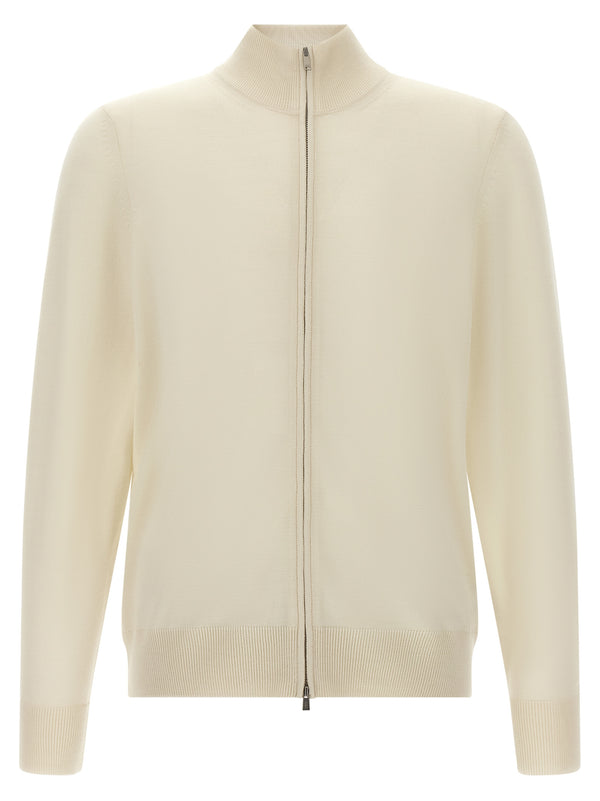 Shaved Knit Cardigan Maglioni Bianco