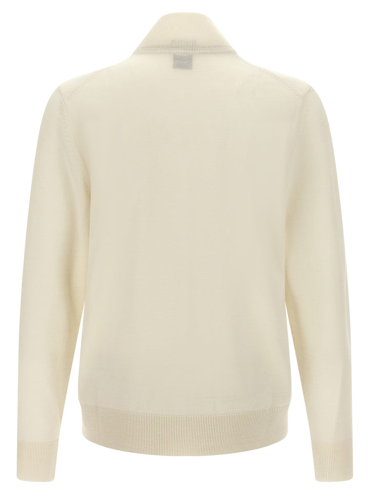 Hugo Boss Shaved Knit Cardigan Maglioni - Bianco | edbf31c136cc1324f6c88a71477a0f7c399f6c04