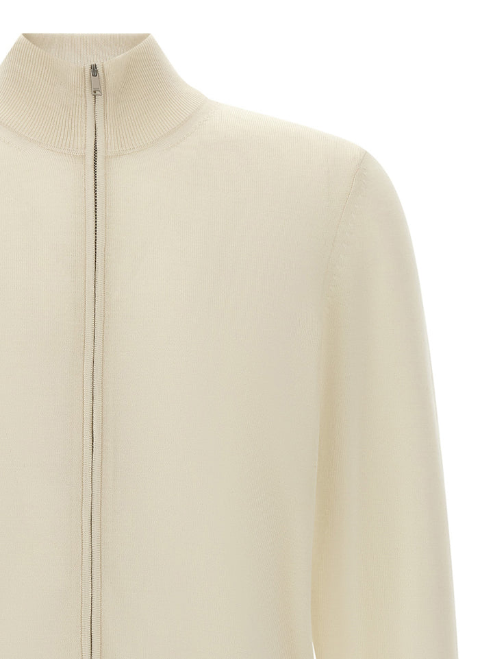 Hugo Boss Shaved Knit Cardigan Maglioni - Bianco | eb1e361c24996eb817b818084ef7fa75f754d6cb