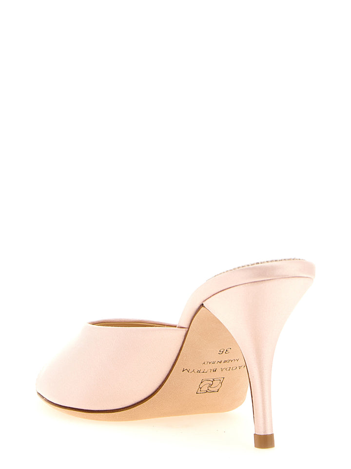Magda Butrym Satin Mules Sandali - Rosa | 0253db1d79e1ee938dd90369c95d2dd30e6219ad