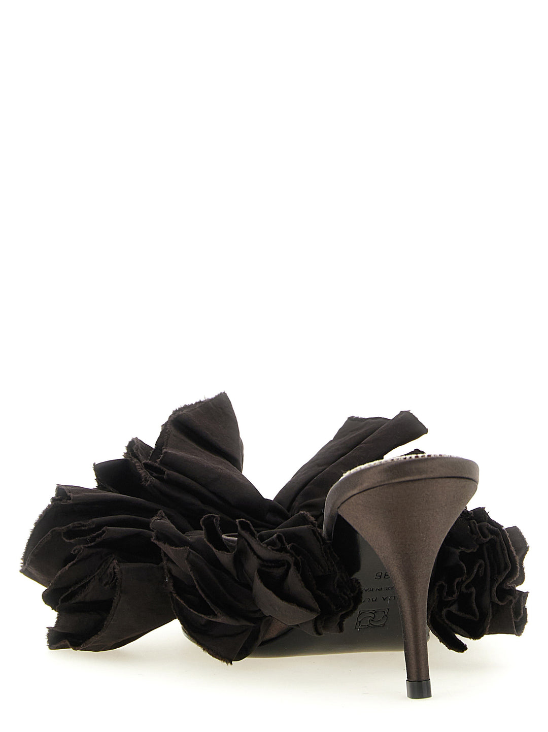 Magda Butrym Mule Flowers Taffeta Sandali - Marrone | ef8e2cee98070ec534b0fd831c47d4249ae3614a