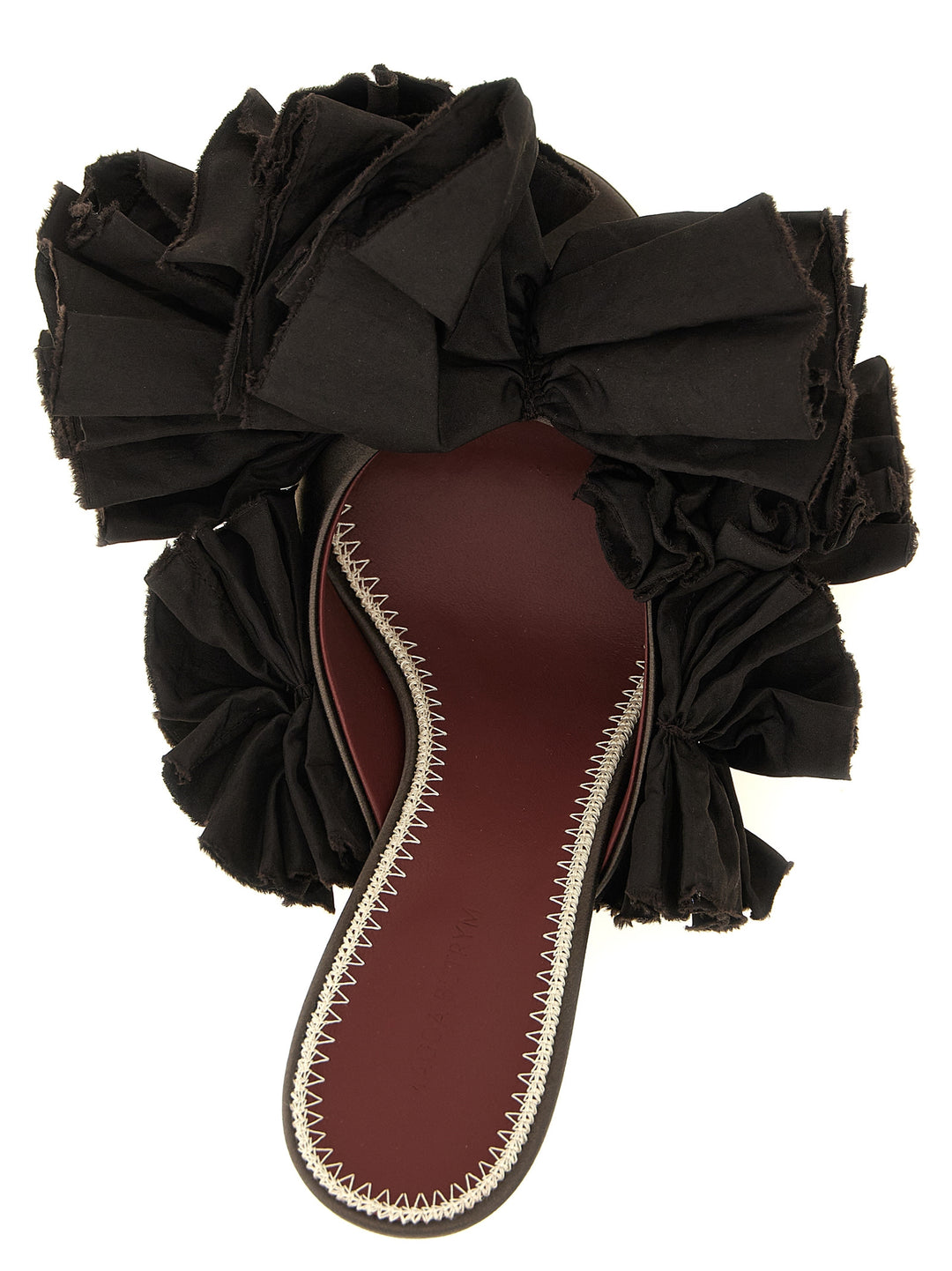 Magda Butrym Mule Flowers Taffeta Sandali - Marrone | 598e6a7d672c52017486780eaf487c150979c5f6