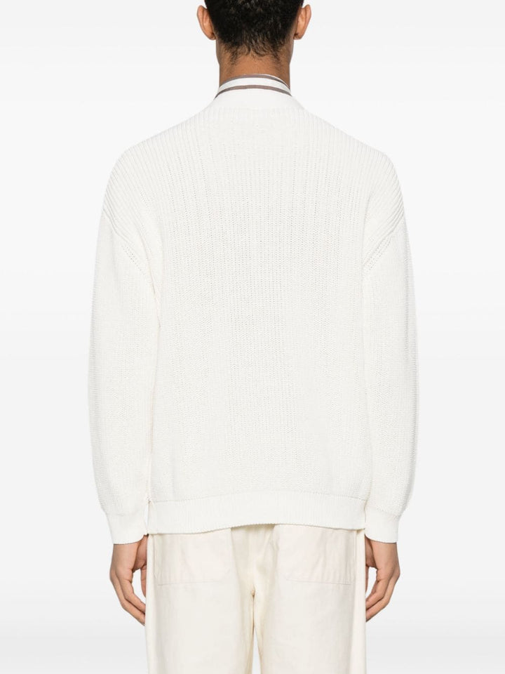 Lardini Sweater - Bianco | 37c0d541dcac29677e1bd277203c844280e8f8a3
