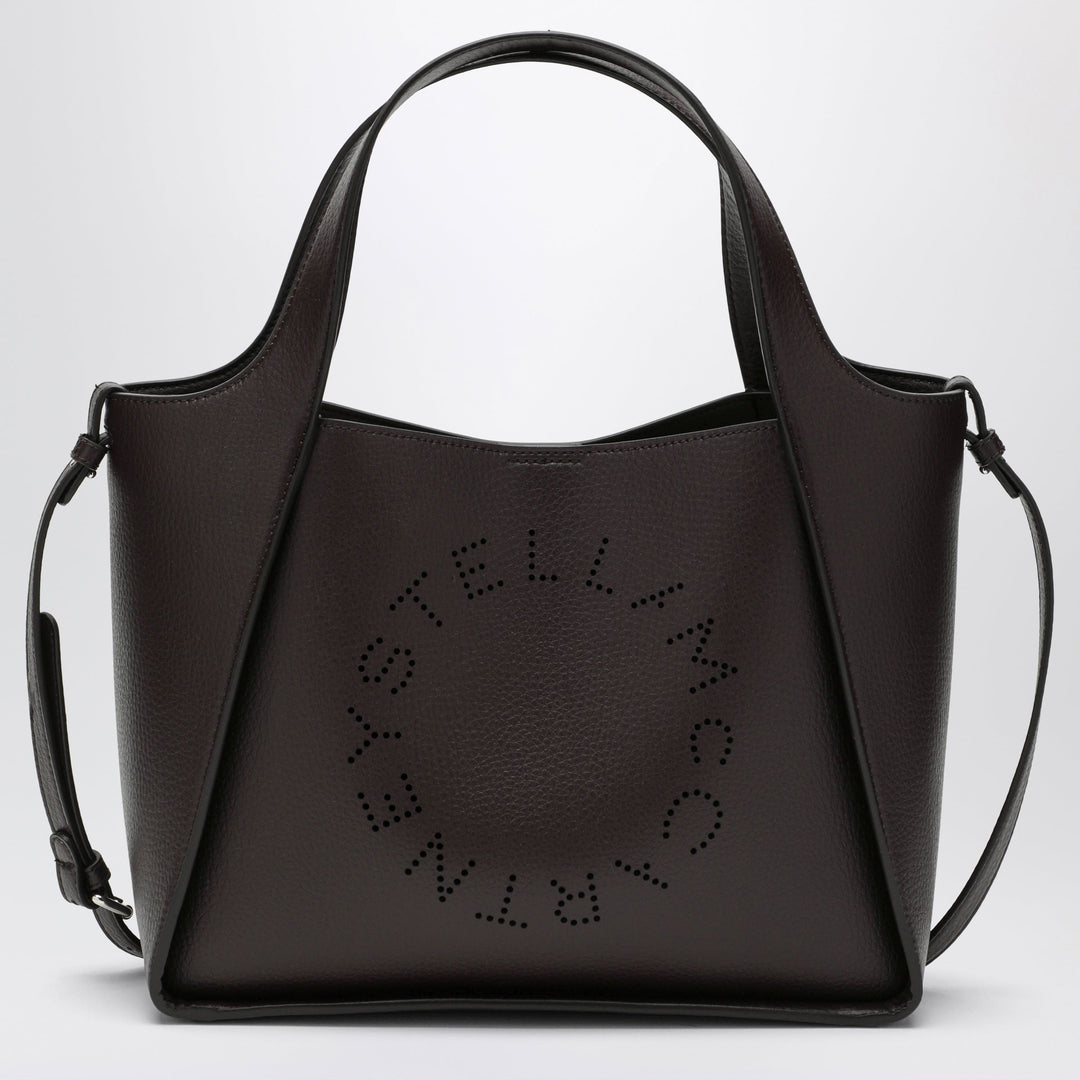 Stella McCartney Chocolate Vegan Leather Shoulder Tote Bag