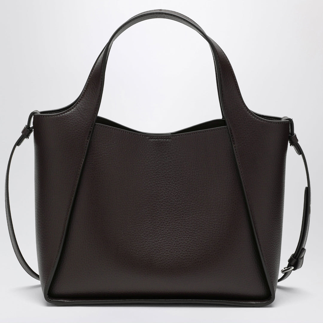 Stella McCartney Chocolate Vegan Leather Shoulder Tote Bag