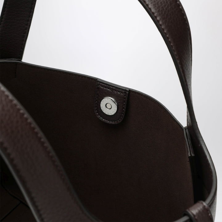 Stella McCartney Chocolate Vegan Leather Shoulder Tote Bag