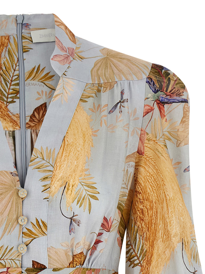 Zimmermann Acension Plunge Abiti - Celeste | 961dff4b85c4d8339cf161f966bfc6da587dc968