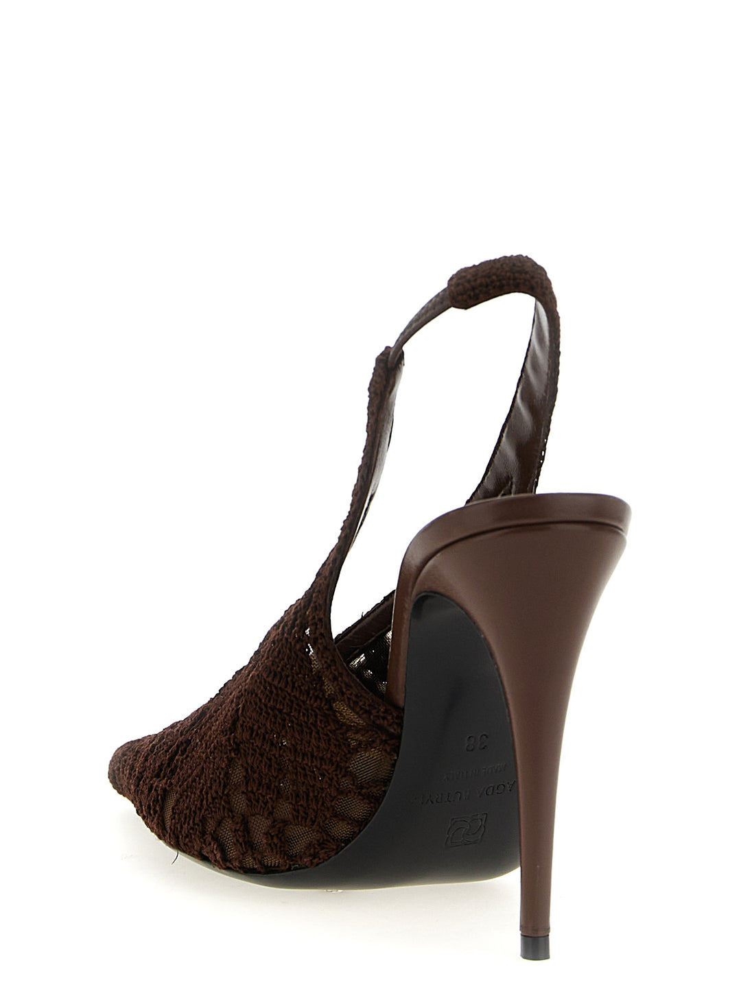 Magda Butrym Crochet Slingback Decollete - Marrone | 2ee92568d4bd6e06db85bd3c4340f91c3ebd8498
