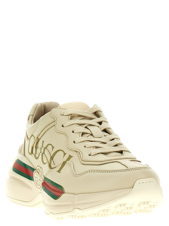 Gucci Rhyton Sneakers - Bianco | e1c7b7f37bc17fe5251add070eea25df7ce63716