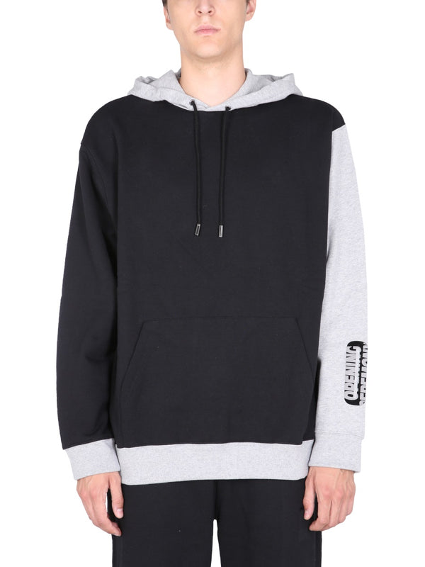 Sweatshirt With Flocked Logo