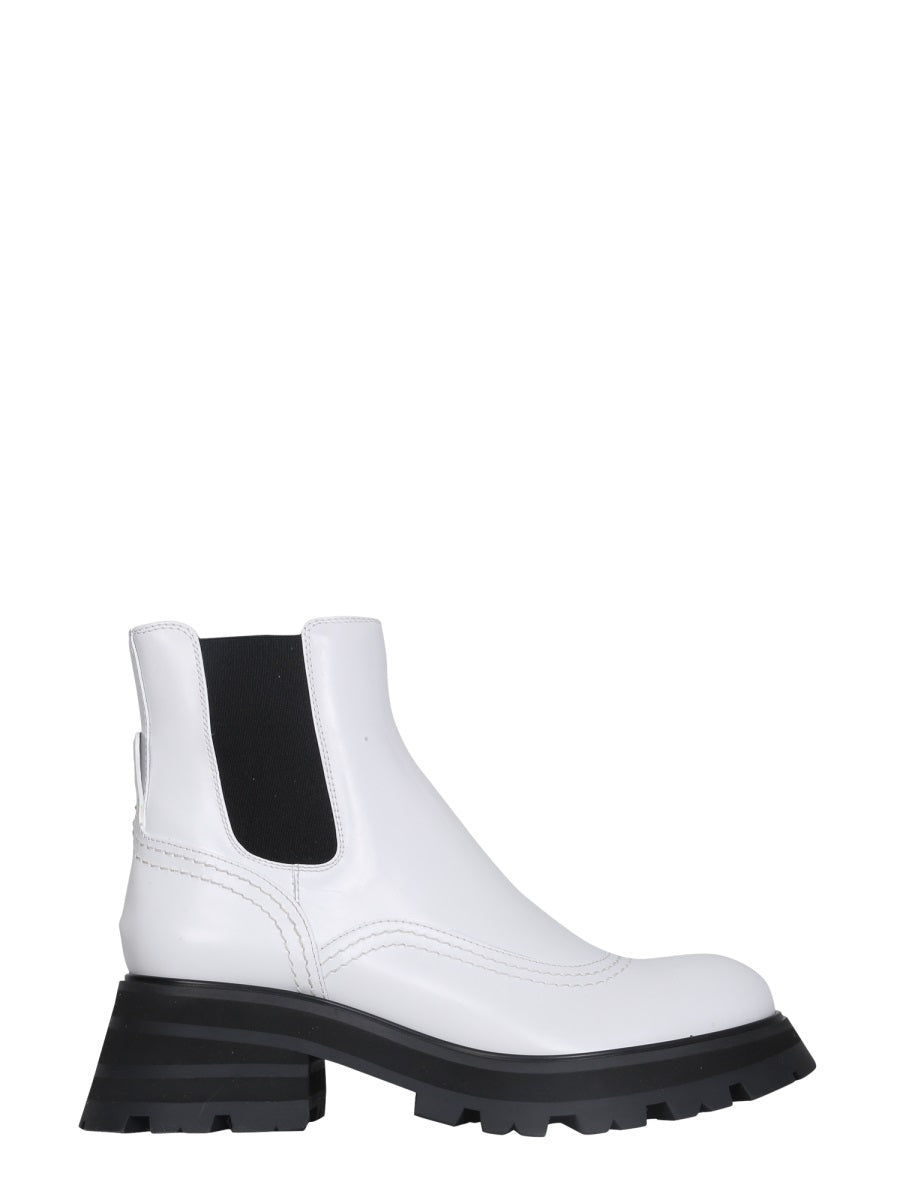 Alexander McQueen Stivali - Bianco | Wanan Luxury
