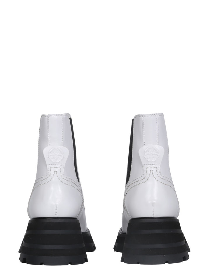 Alexander McQueen Stivali - Bianco | Wanan Luxury